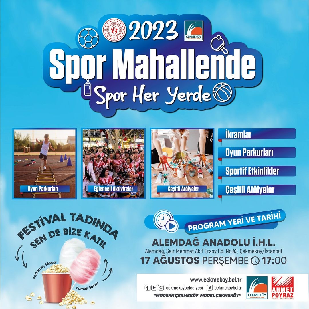 Çekmeköy Belediyesi - Spor Mahallende Etkinlikleri