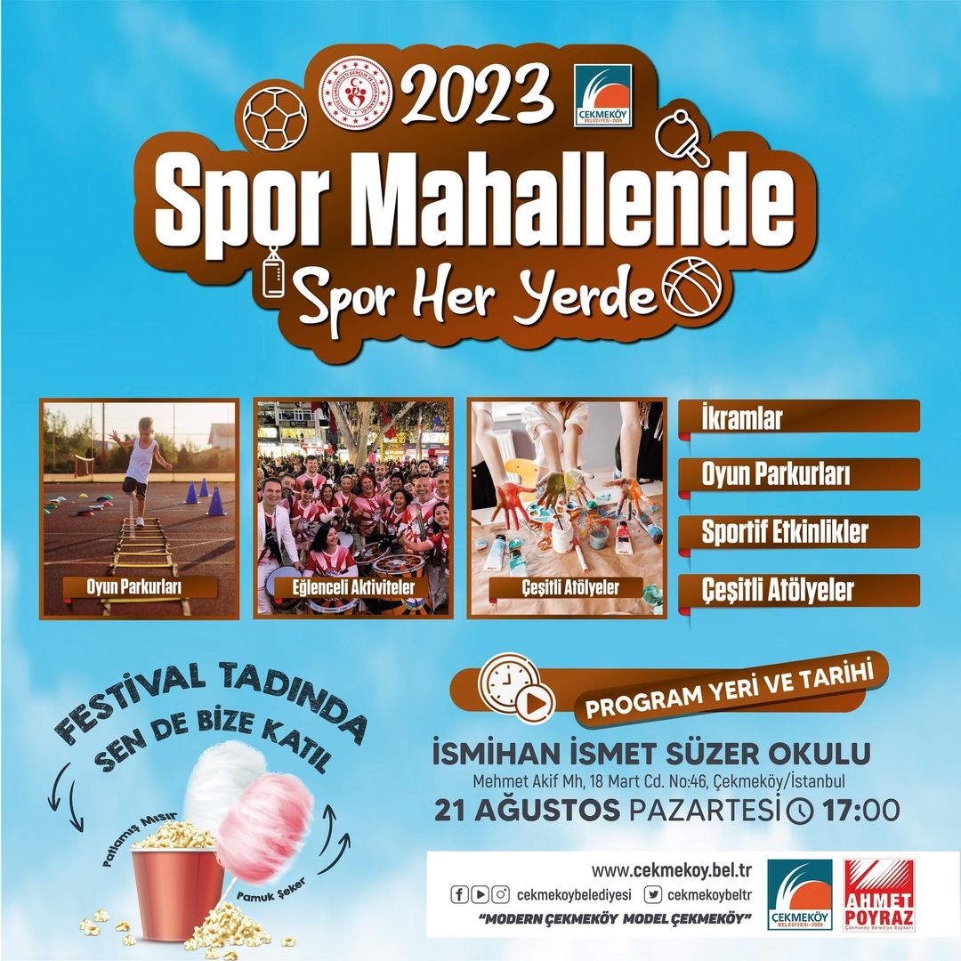 Çekmeköy Belediyesi - Spor Mahallende Etkinlikleri