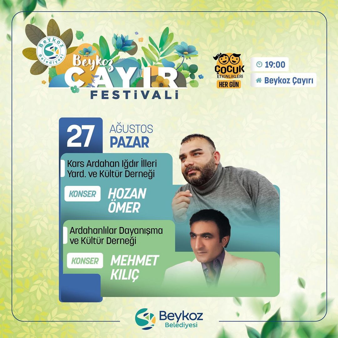 Beykoz Belediyesi - Çayır Festivali Hozan Ömer ve Mehmet Kılıç