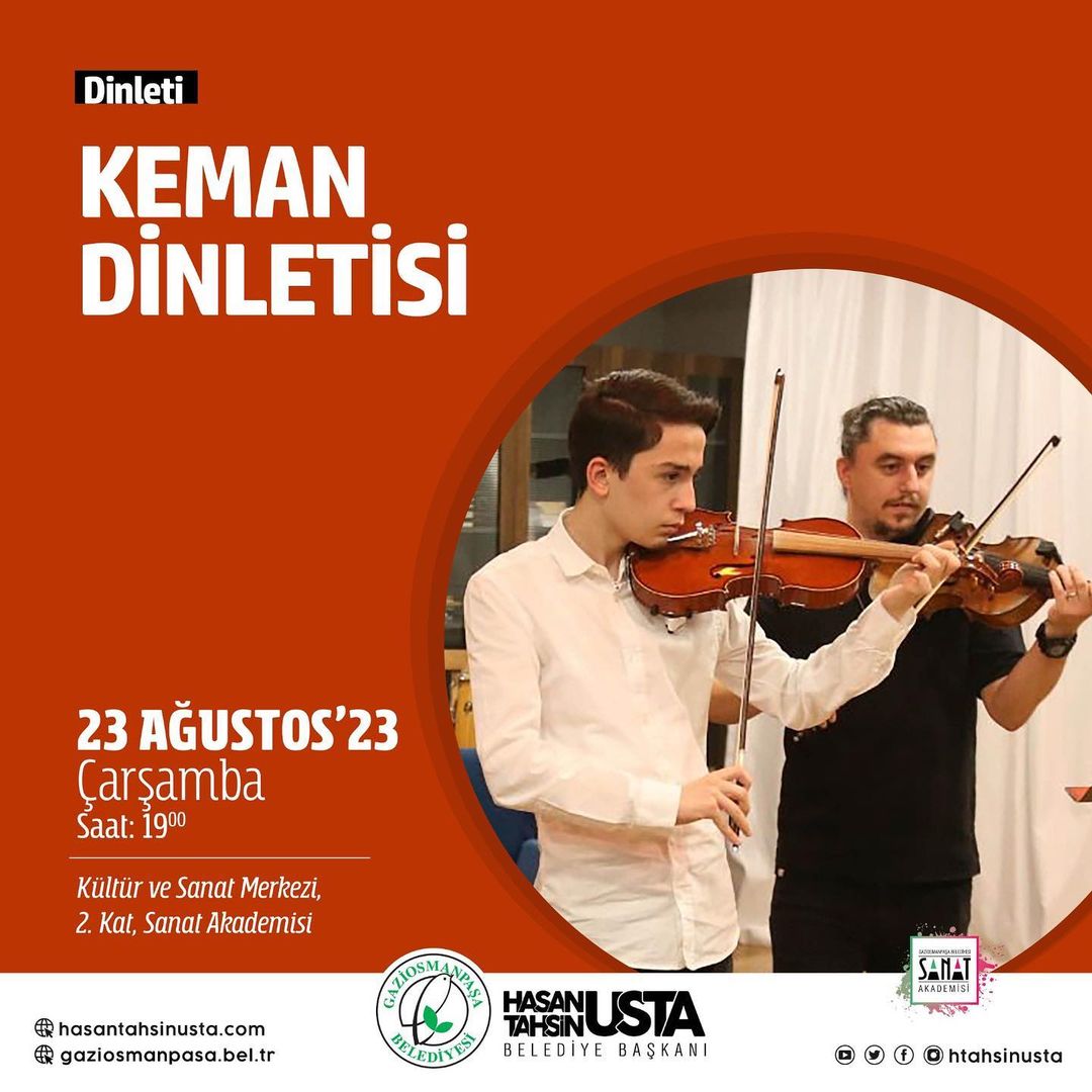 Gaziosmanpaşa Belediyesi - Keman Dinletisi