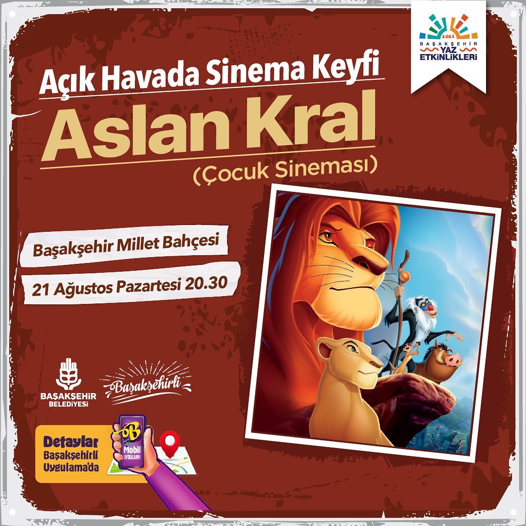 Başakşehir Belediyesi - Açık Hava Sineması 'Aslan Kral'