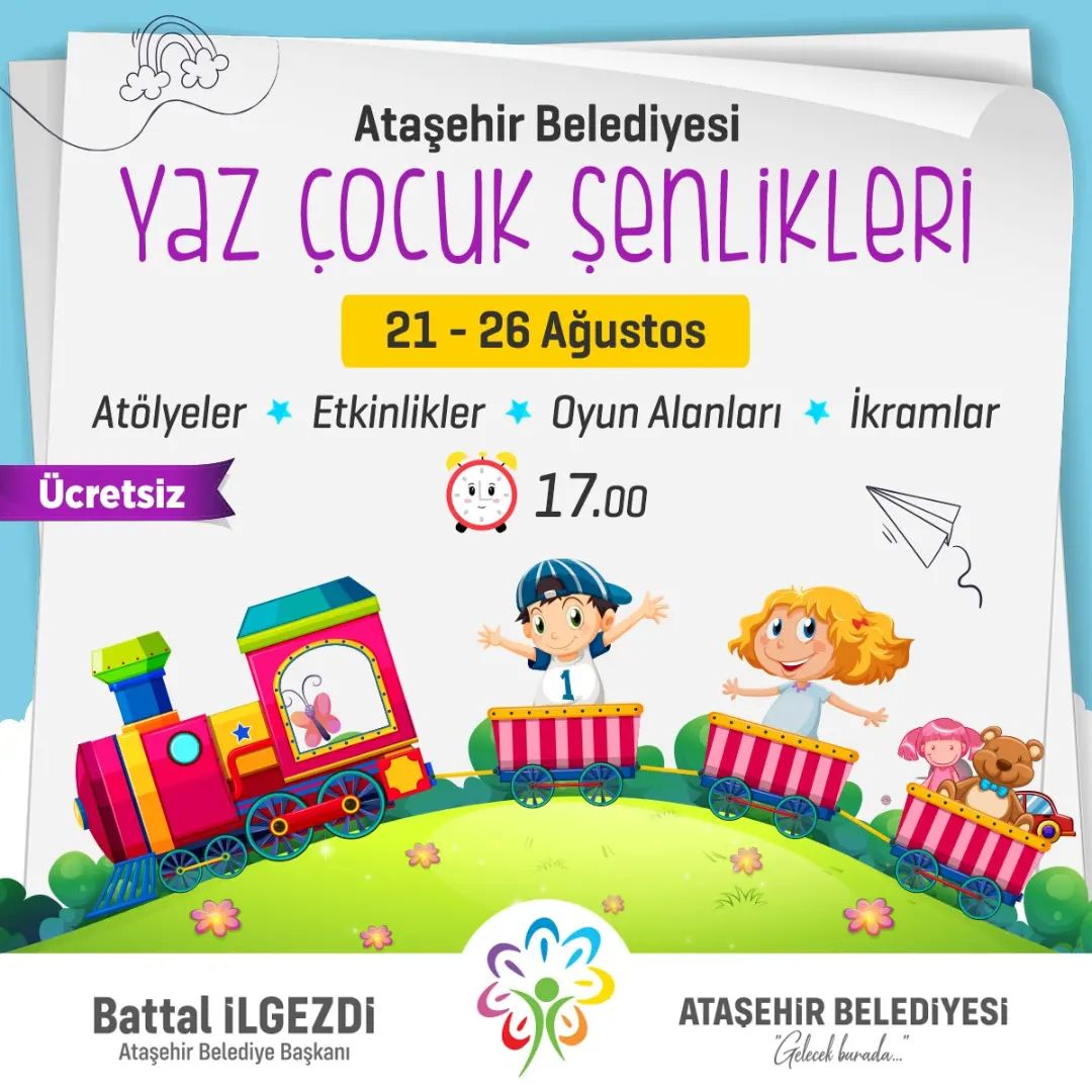 Ataşehir Belediyesi - 21-26 Ağustos Yaz Çocuk Şenlikleri
