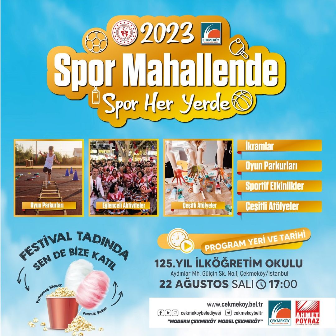 Çekmeköy Belediyesi - Spor Mahallende Etkinlikleri