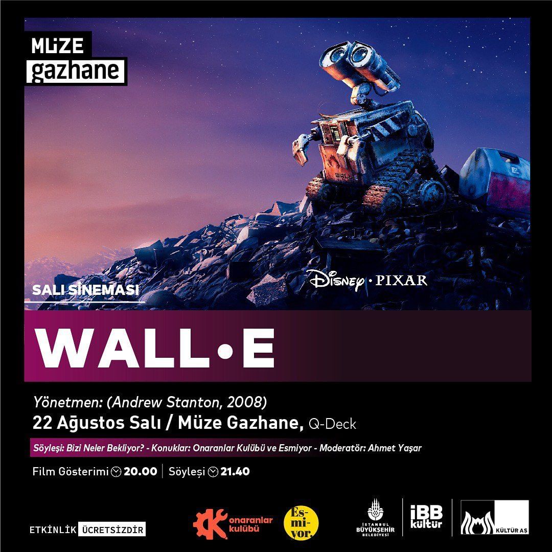Kültür İstanbul - Müze Gazhane - Wall-e Film Gösterimi
