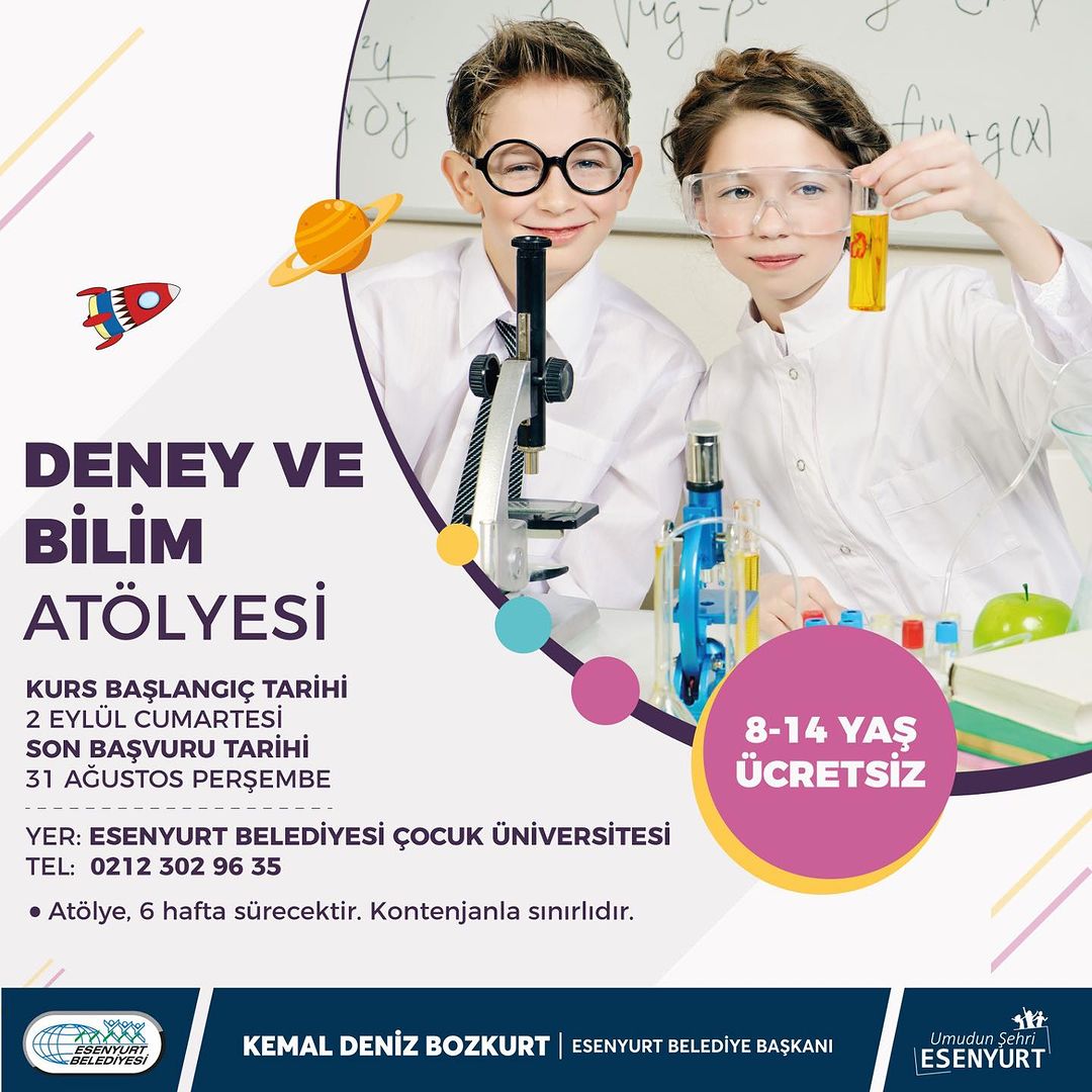 Esenyurt Belediyesi - Çocuk Bilim ve Deney Atölyesi