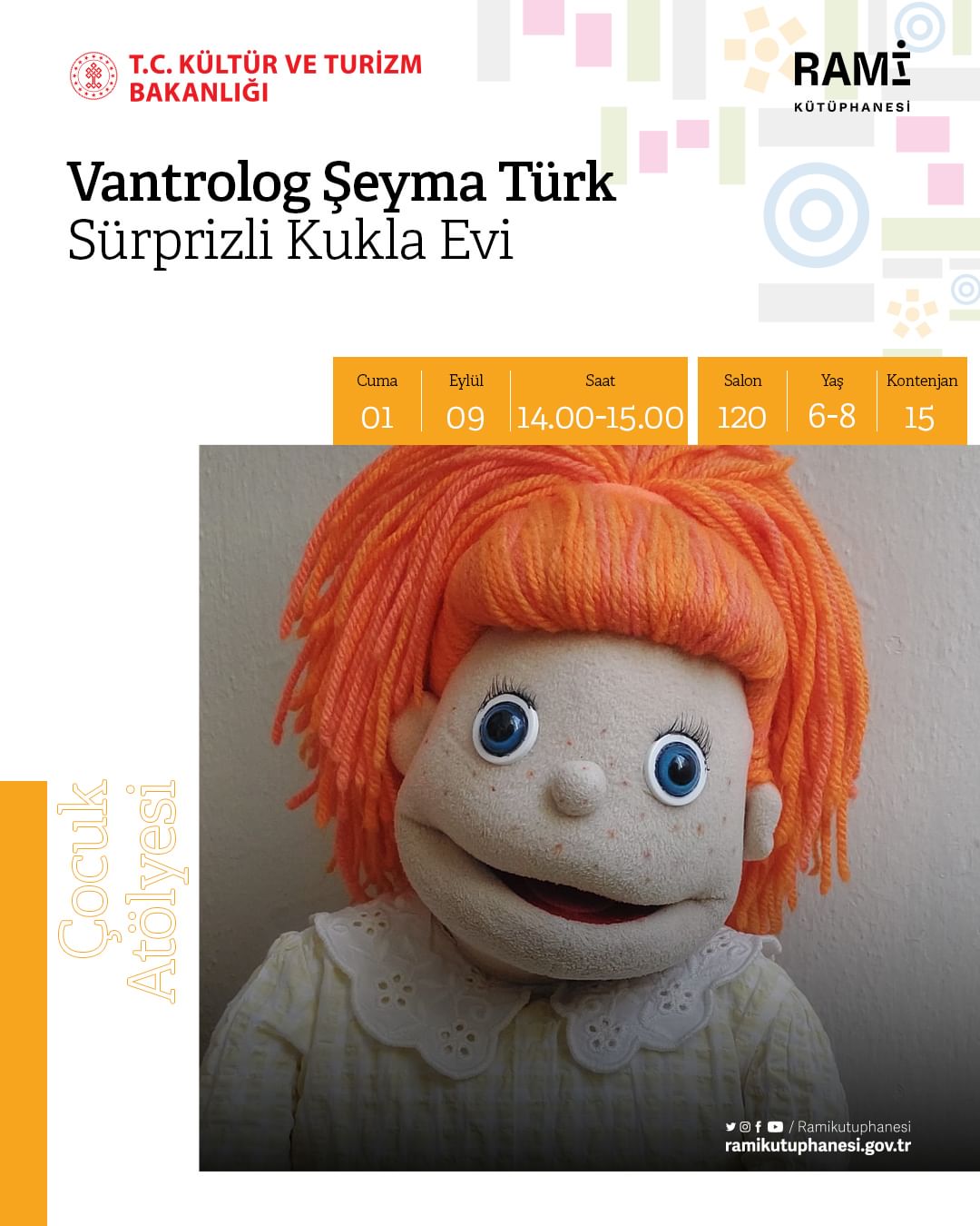 Rami Kütüphanesi - Vantrolog Şeyma Türk - Süprizli Kukla Evi