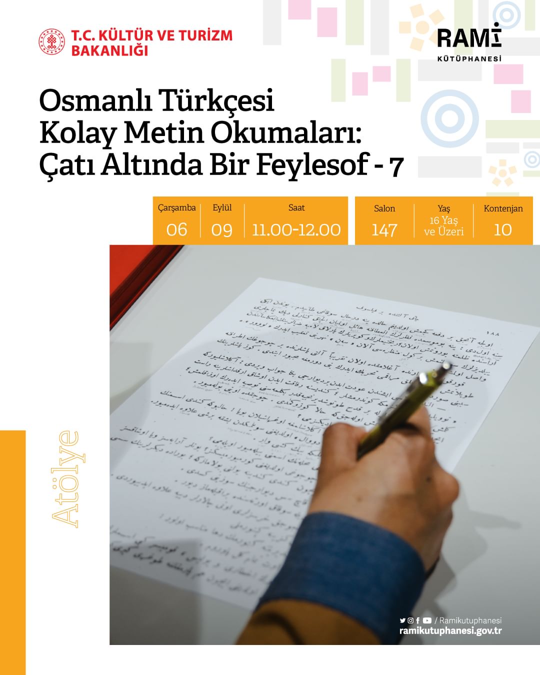  Rami Kütüphanesi - Osmanlı Türkçesi Kolay Metin Okumaları: Çatı Altında Bir Feylesof - 7