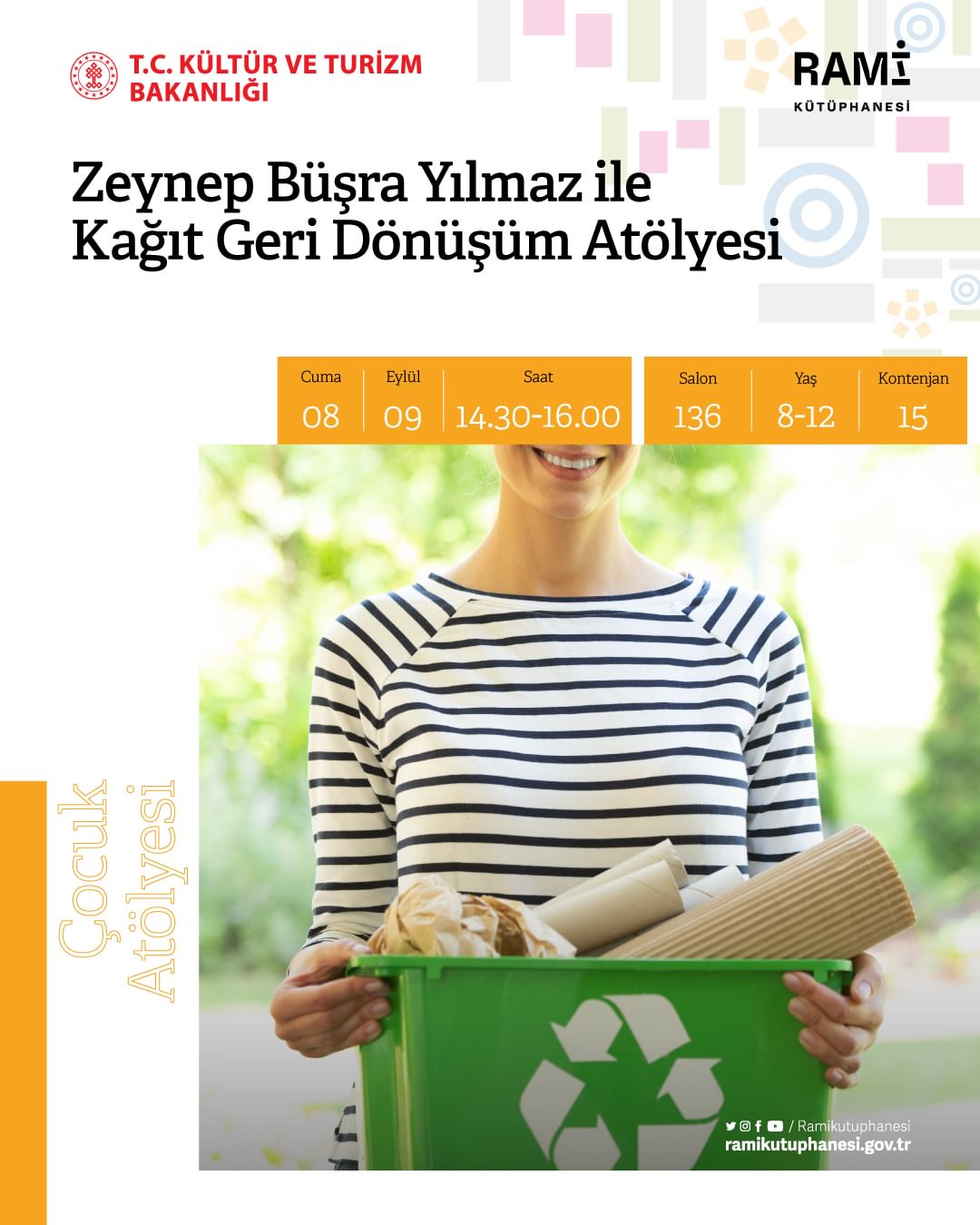  Rami Kütüphanesi - Zeynep Büşra Yılmaz ile Kağıt Geri Dönüşüm Atölyesi