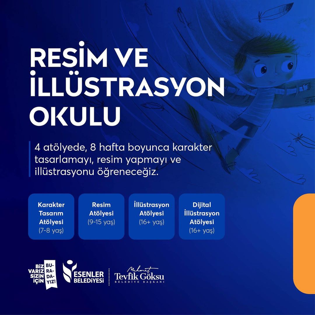 Esenler Belediyesi - ESEV’de “Resim ve İllüstrasyon Okulu”