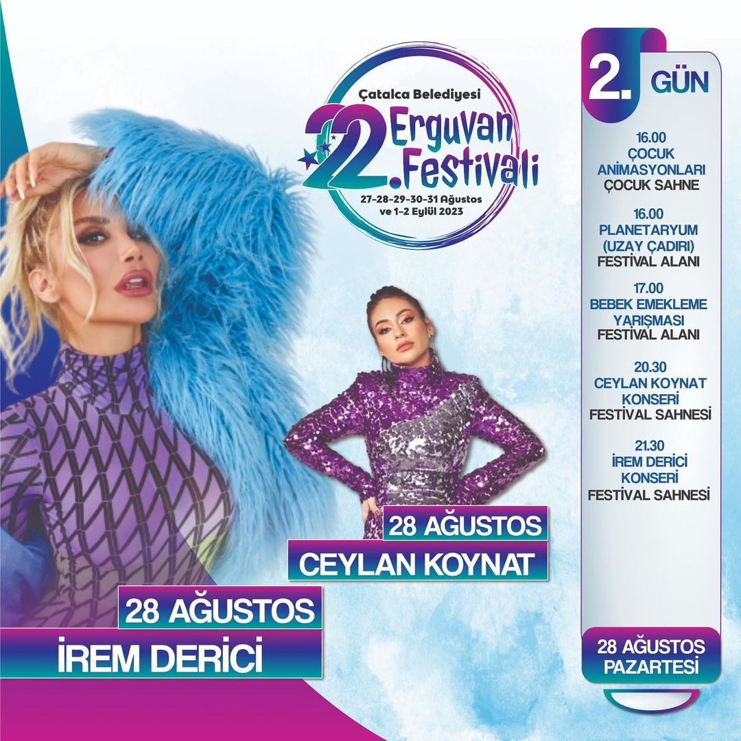 Çatalca Belediyesi - 22. Erguvan Festivali 2.Gün Programı