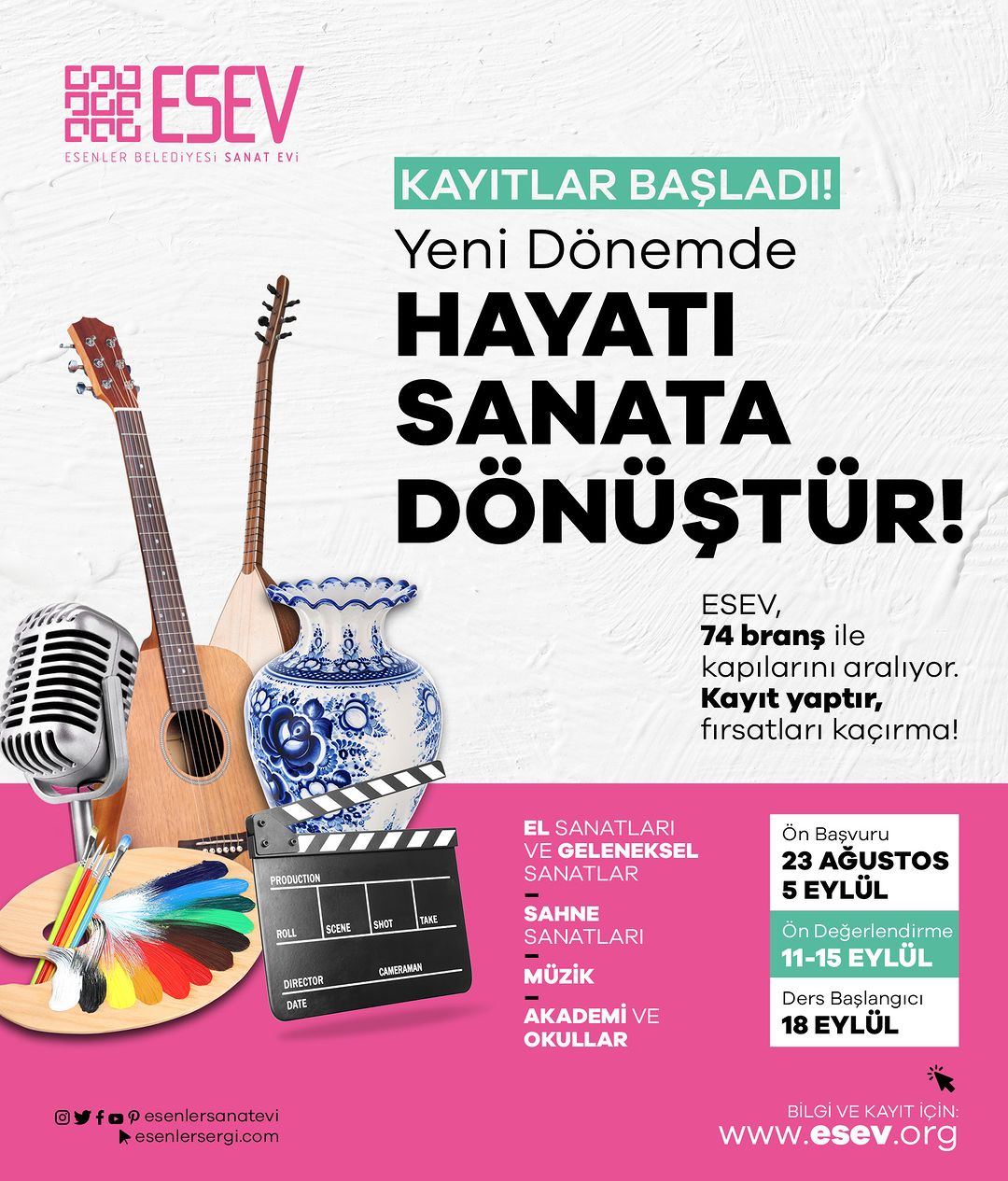 Esenler Belediyesi - ESEV, Hayatı Sanata Dönüştür