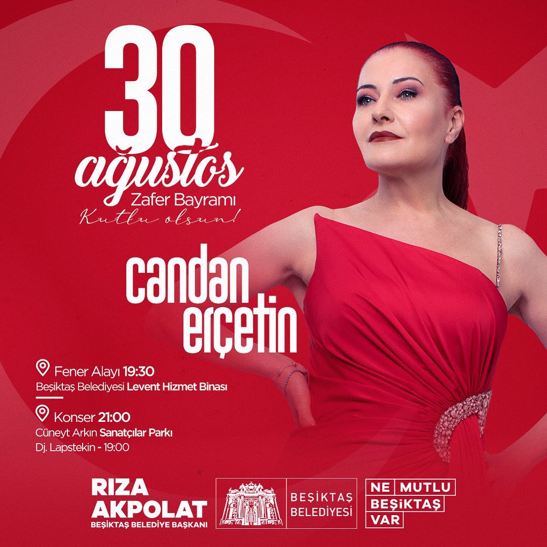 Beşiktaş Belediyesi - Candan Erçetin 30 Ağustos Zafer Bayramı