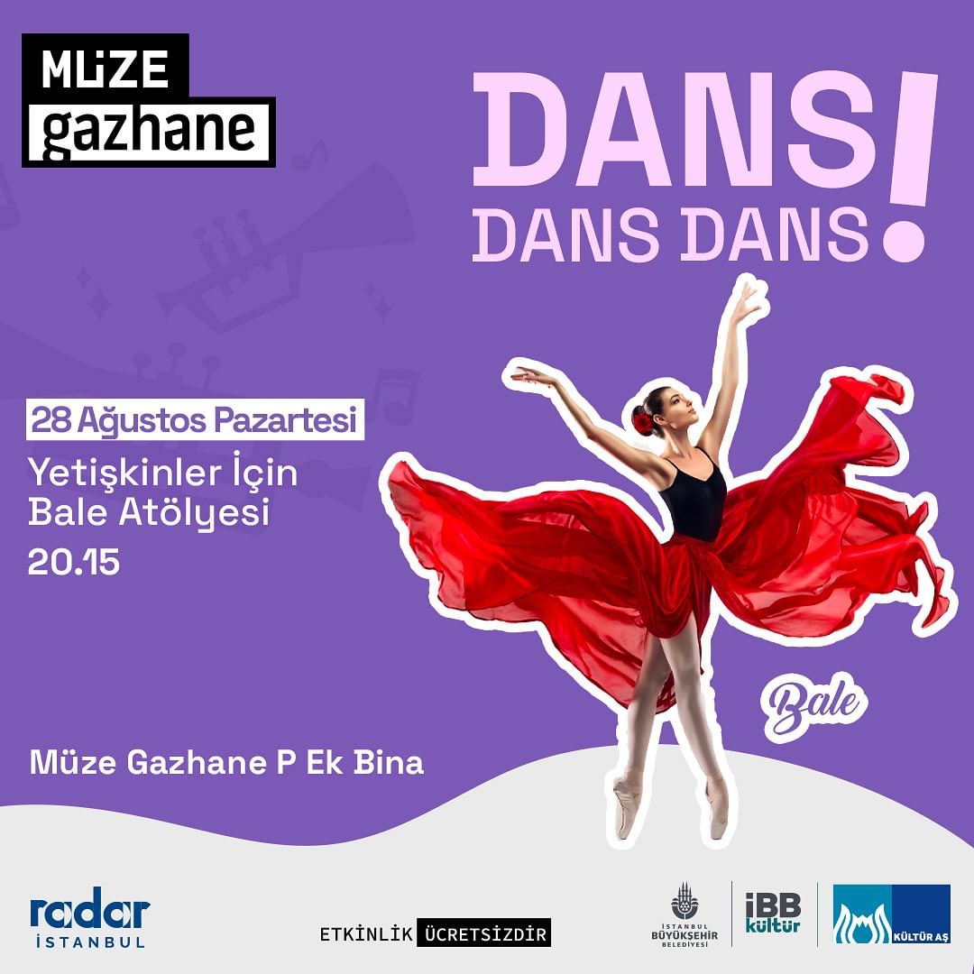 Müze Gazhane - Yetişkinler için bale atölyesi