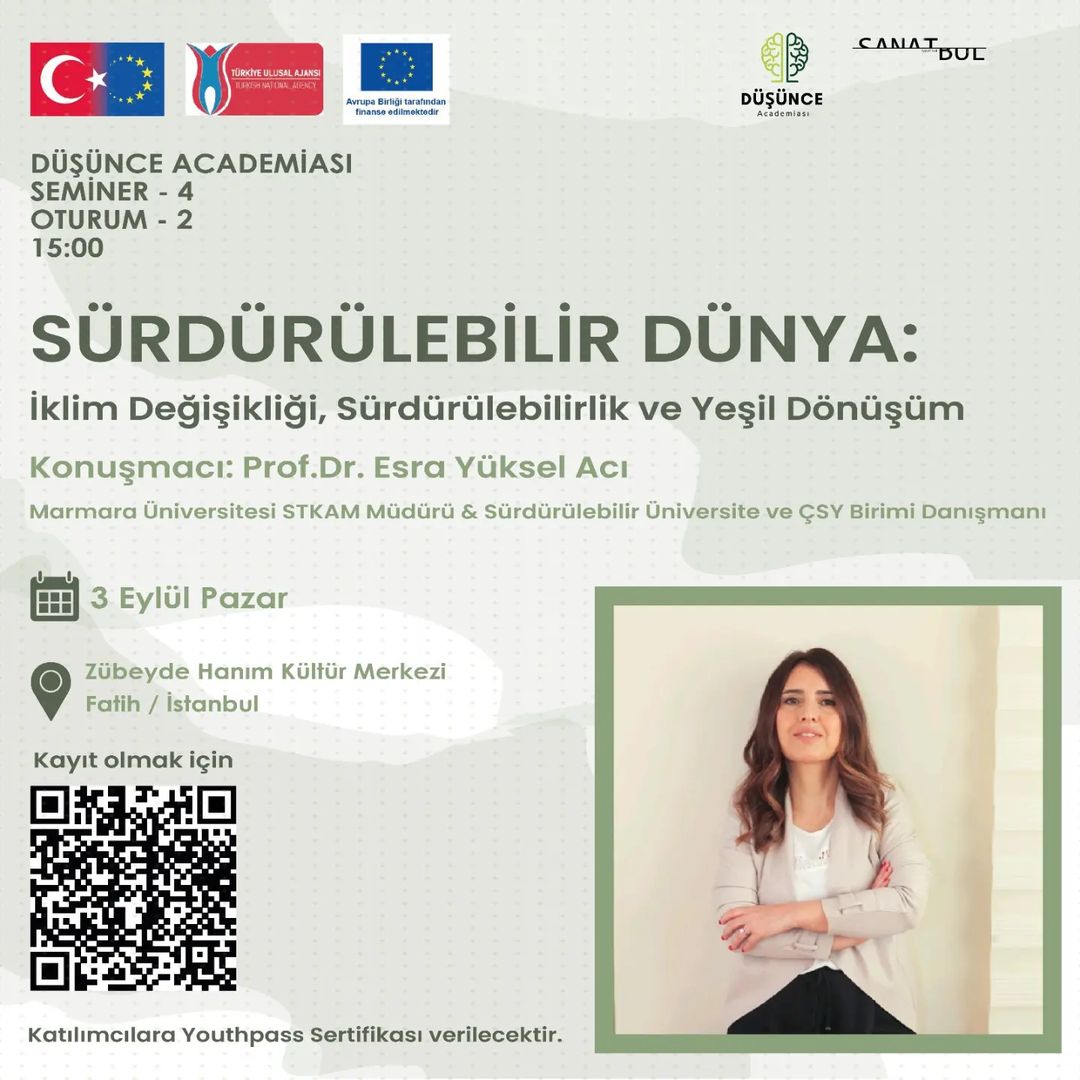  SANATBUL - SÜRDÜRÜLEBİLİR DÜNYA: İklim Değişikliği, Sürdürülebilirlik ve Yeşil Dönüşüm