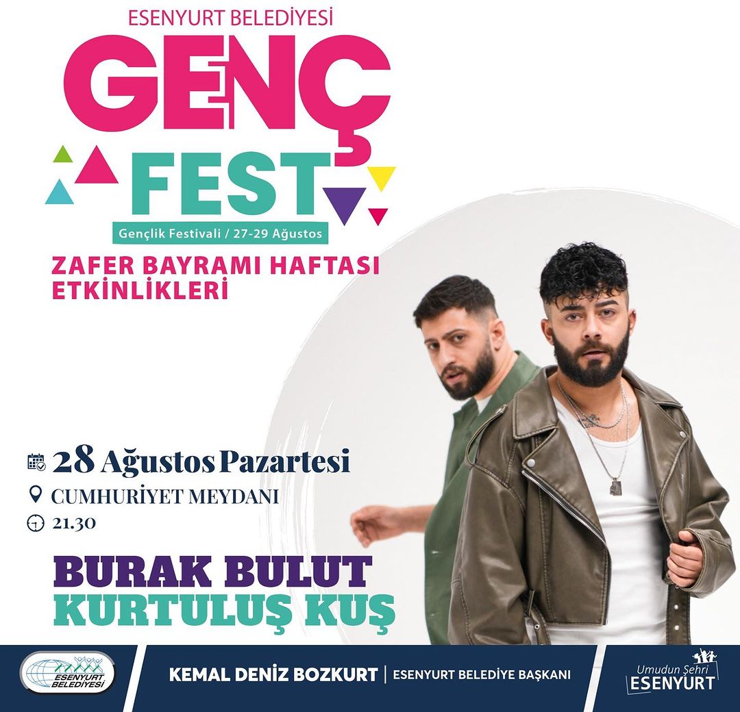 Esenyurt Belediyesi - Esenyurt Genç Fest 'Kurtuluş Kuş-Burak Bulut' Konseri
