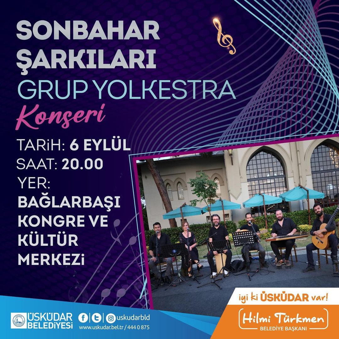 Üsküdar Kültür Sanat - Sonbahar Şarkıları Grup Yolkestra Konserleri