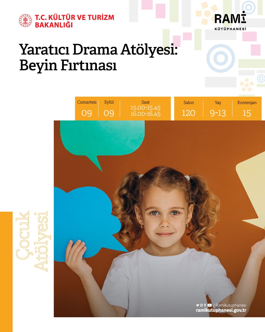  Rami Kütüphanesi - Yaratıcı Drama Atölyesi: Beyin Fırtınası