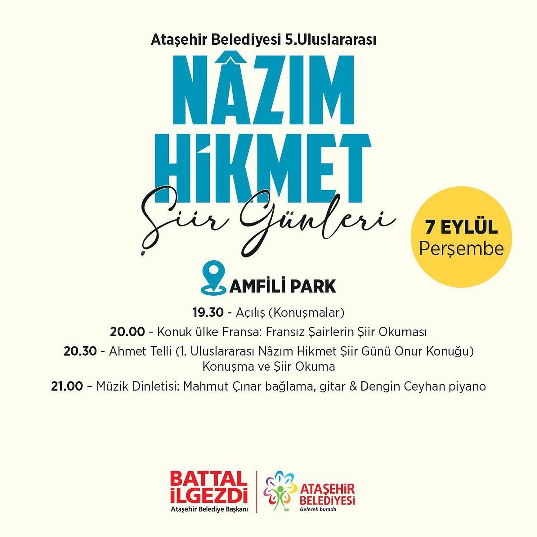 Ataşehir Belediyesi - Uluslararası Nâzım Hikmet Şiir Günleri