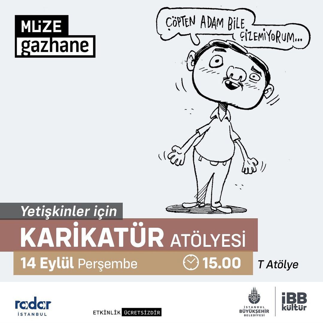 Müze Gazhane - Yetişkinler İçin Karikatür Atölyesi