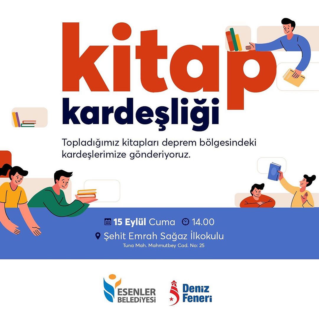 Esenler Belediyesi - Deprem Bölgesi ile Kitap Kardeşliği