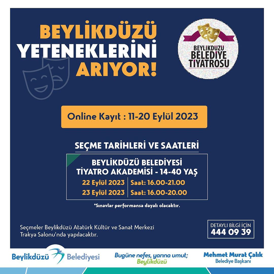 Beylikdüzü Belediyesi - Belediye Tiyatrosu Akademisi Seçmeleri