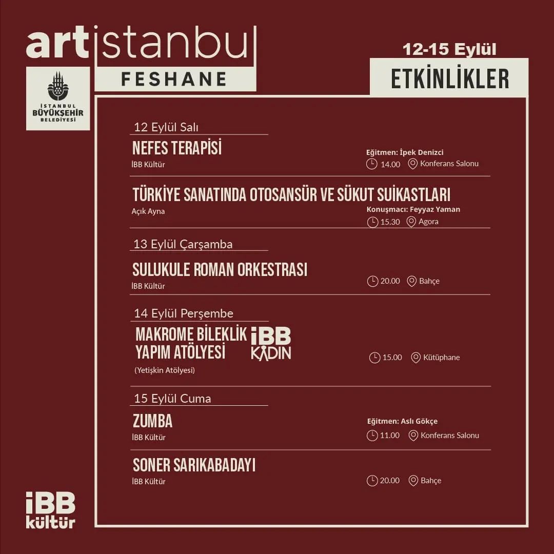 İBB Kültür - Feshane Etkinlikleri