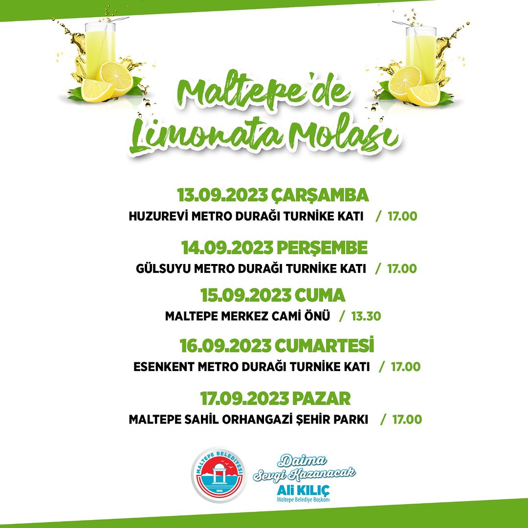 Maltepe Belediyesi - Limonata Molası