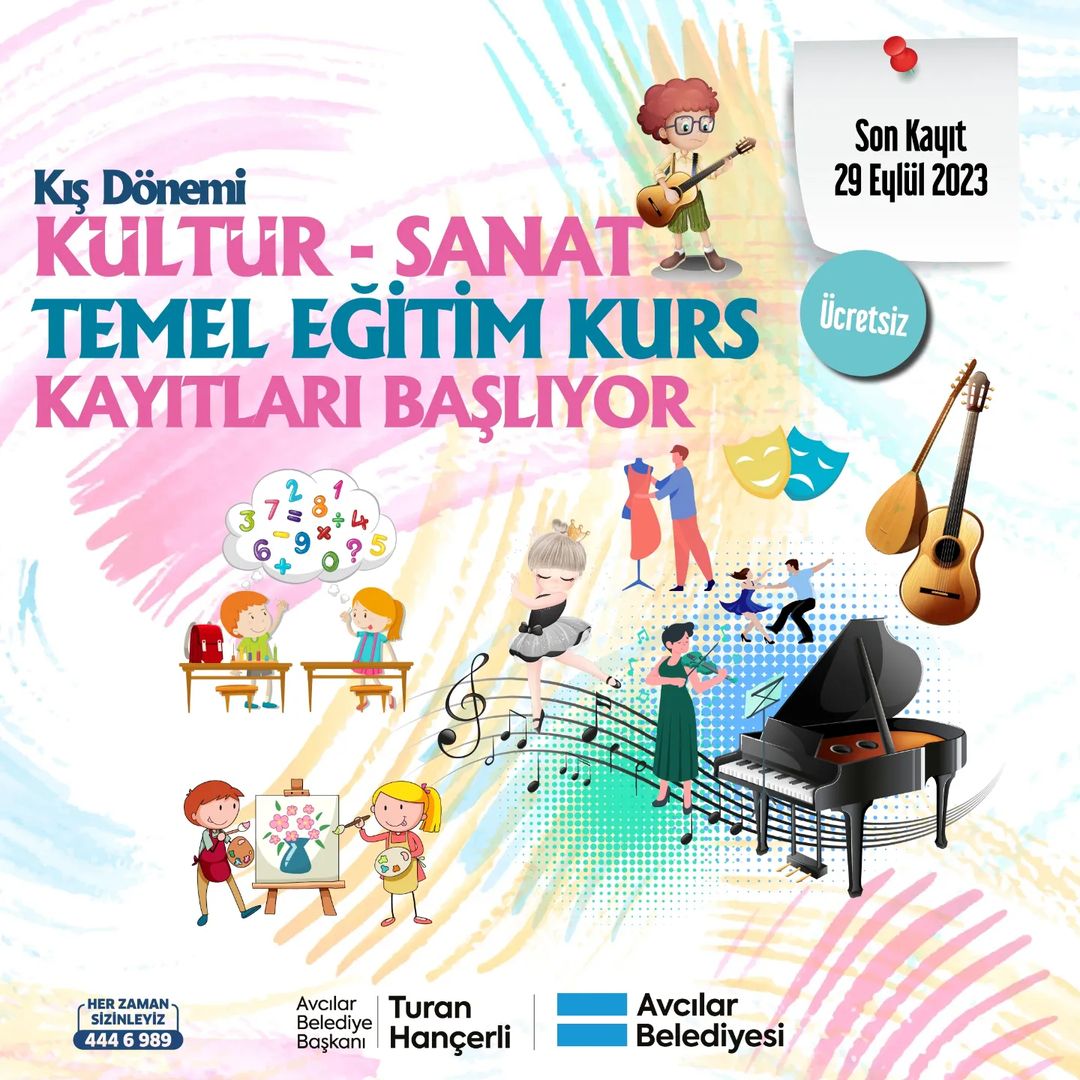 Avcılar -  Kış Dönemi Kültür Sanat Kursları