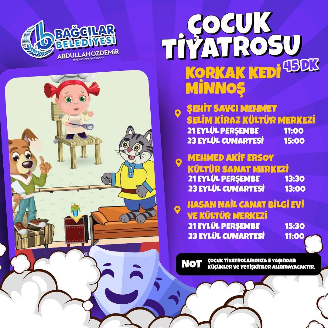 Bağcılar Belediyesi - Çocuk Tiyatrosu Programı 