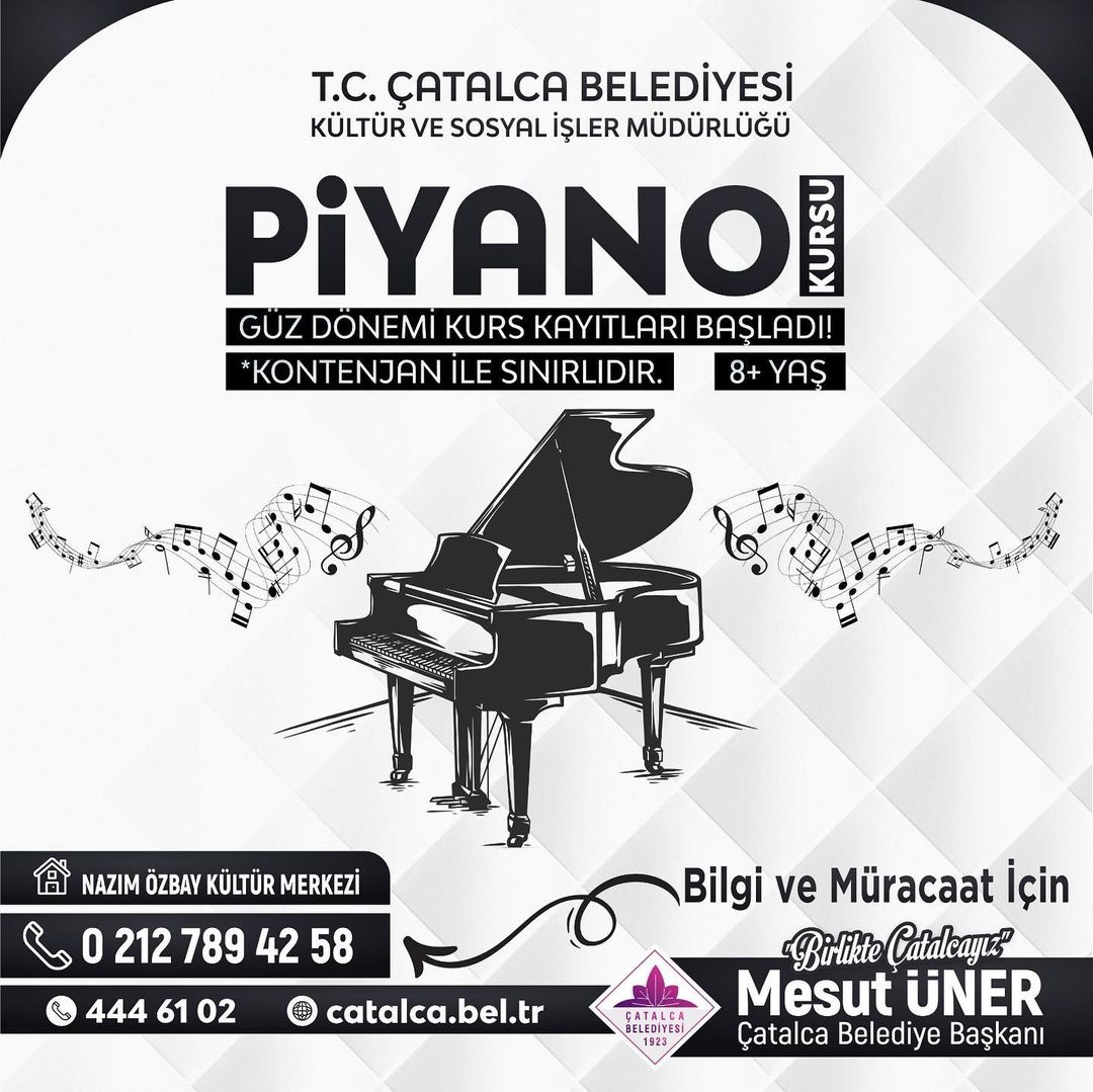 Çatalca Belediyesi - Piyano Kursu Kayıtları