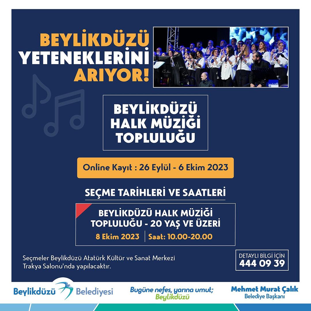 Beylikdüzü Belediyesi - Halk Müziği Topluluğu Seçmeleri