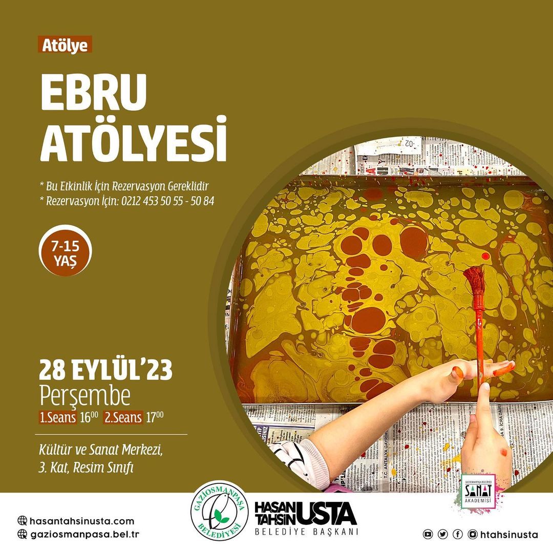 Gaziosmanpaşa Belediyesi - Ebru Atölyesi