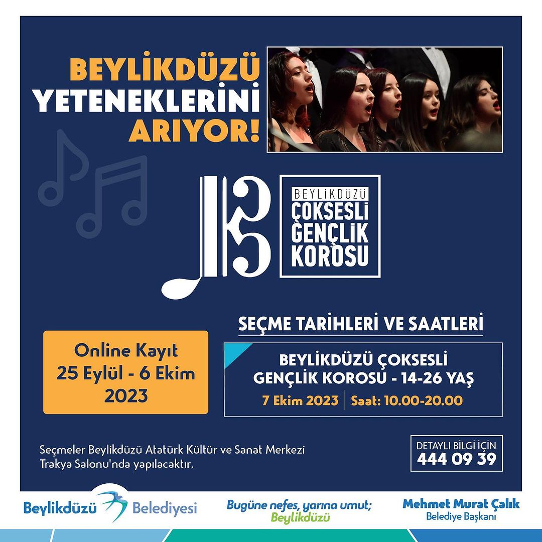 Beylikdüzü Belediyesi - Çoksesli Gençlik Korosu Seçmeleri