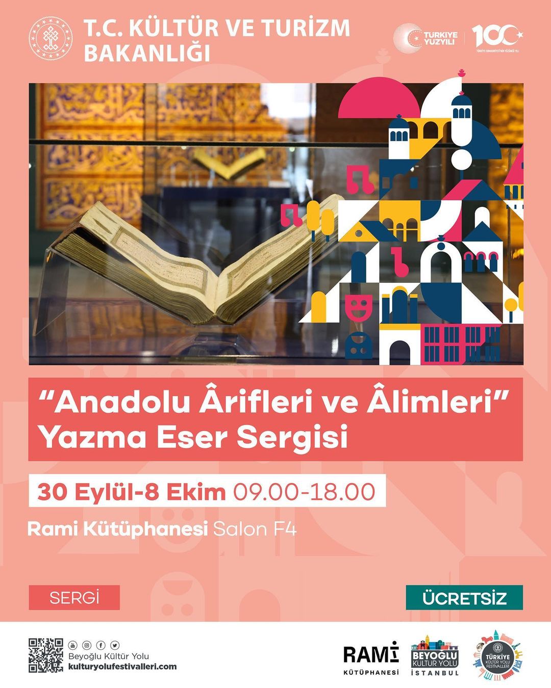 Beyoğlu Belediyesi - Anadolu Alimleri ve Arifleri Yazma Eser Sergisi