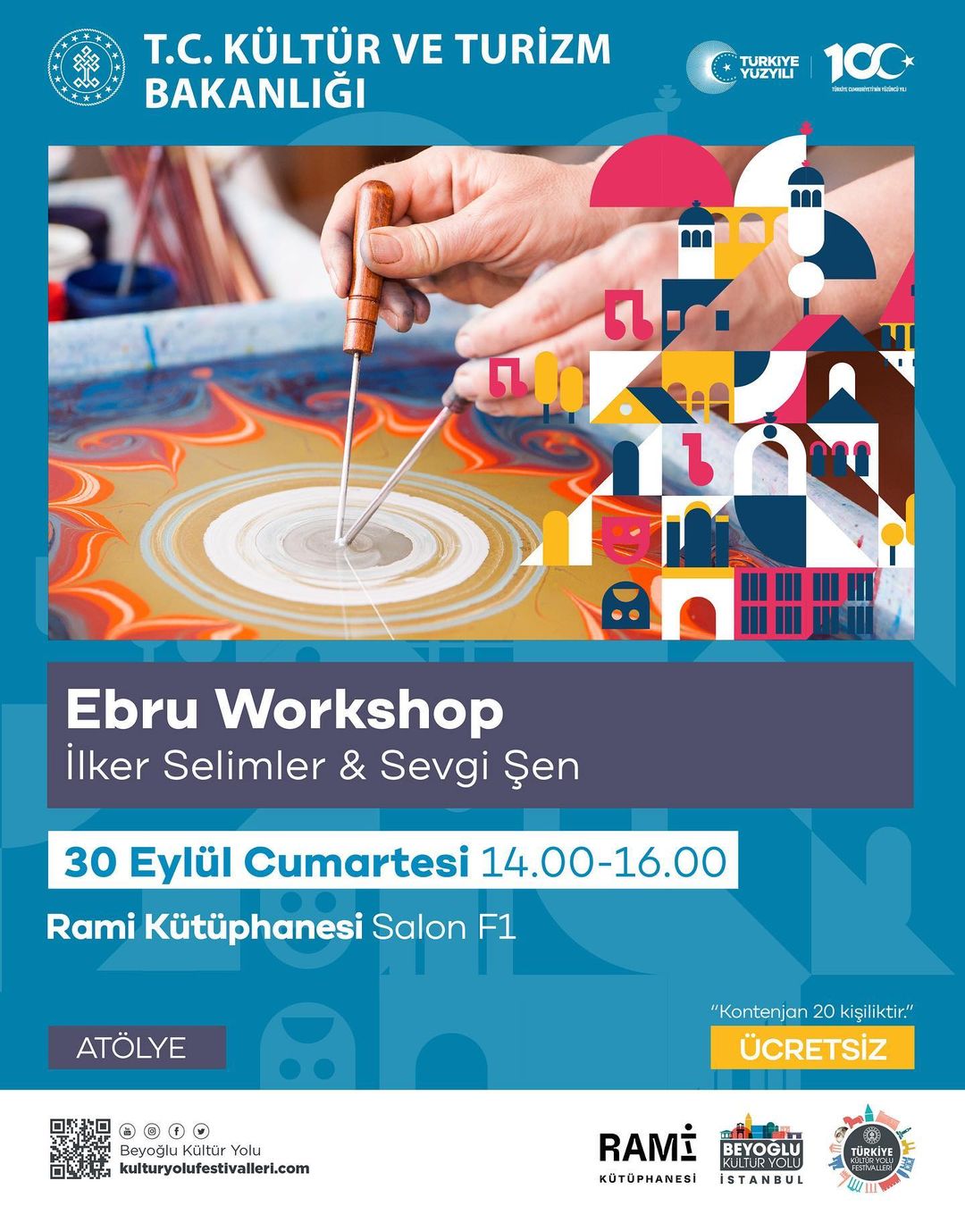 Beyoğlu Belediyesi - Ebru Workshop