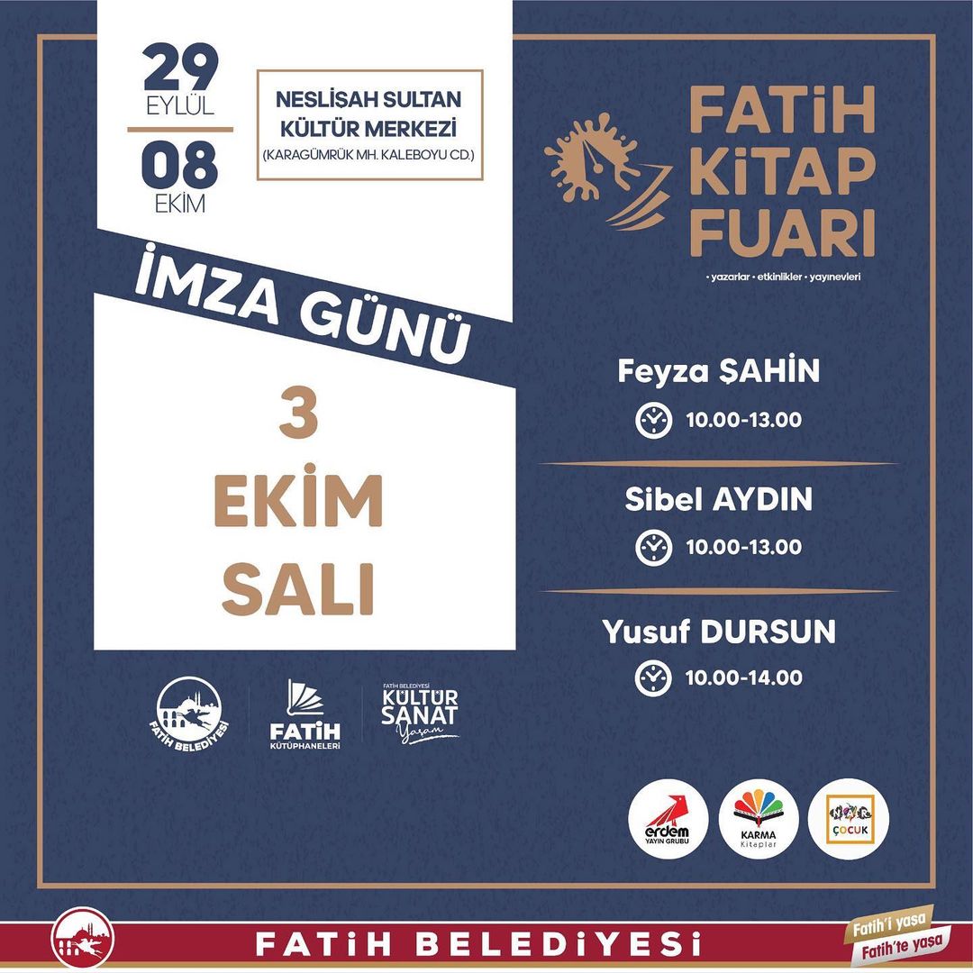 FATİH BELEDİYESİ - Fatih Kitap Fuarı İmza Günleri