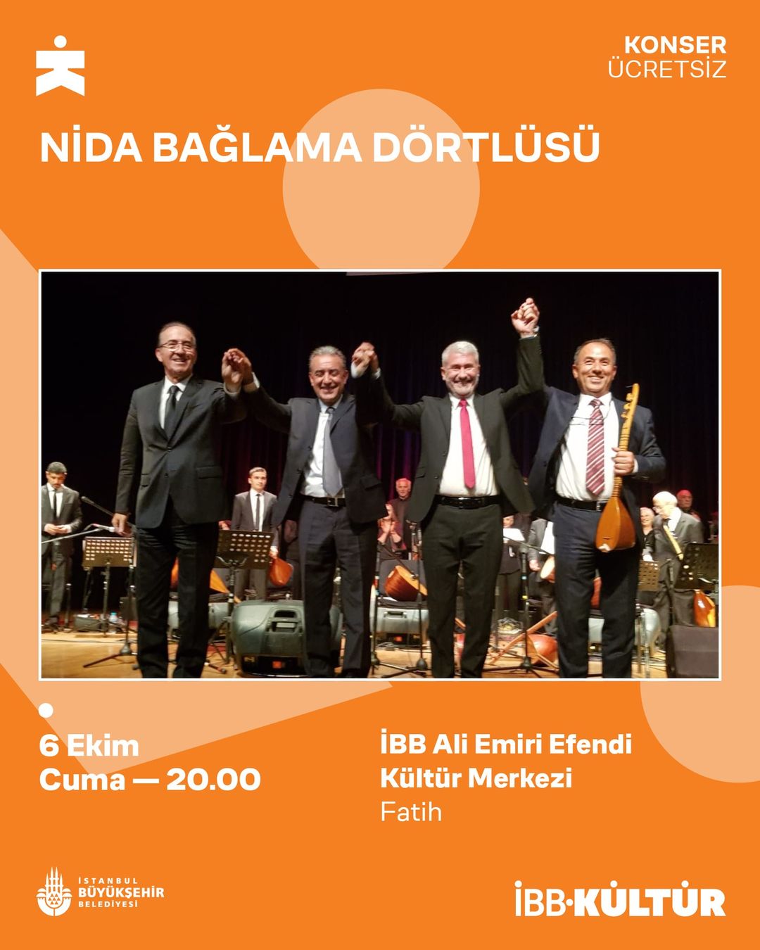 İBB Ali Emiri Efendi Kültür Merkezi - Nida Bağlama Dörtlüsü Konseri 