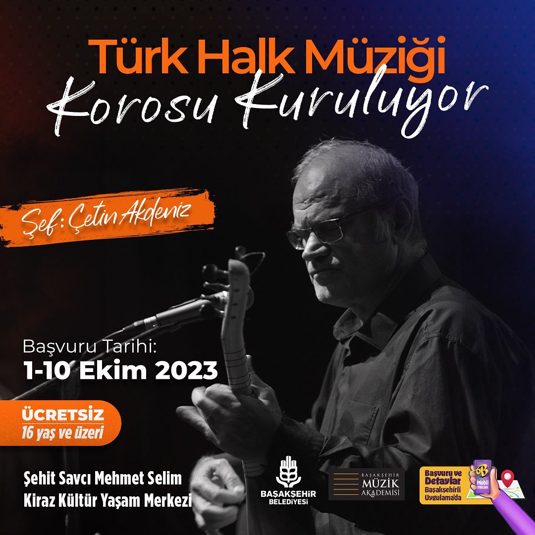 Şehit Savcı Mehmet Selim  Kiraz Kültür Yaşam Merkezi - Türk Halk Müziği Korosu Kuruluyor