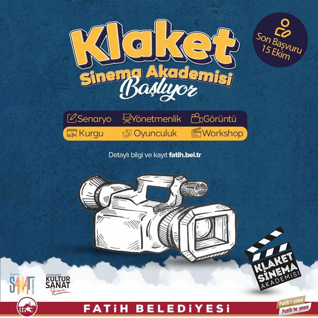 FATİH BELEDİYESİ - Klaket Sinema Akademisi Başvurusu 
