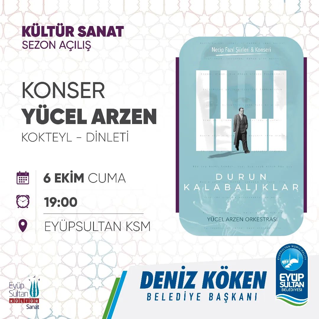 Eyüpsultan Belediyesi - Yücel Arzen Konseri