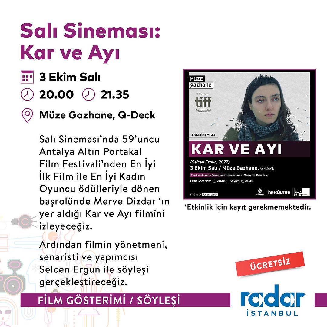 Müze Gazhane - Salı Sineması: Kar ve Ayı