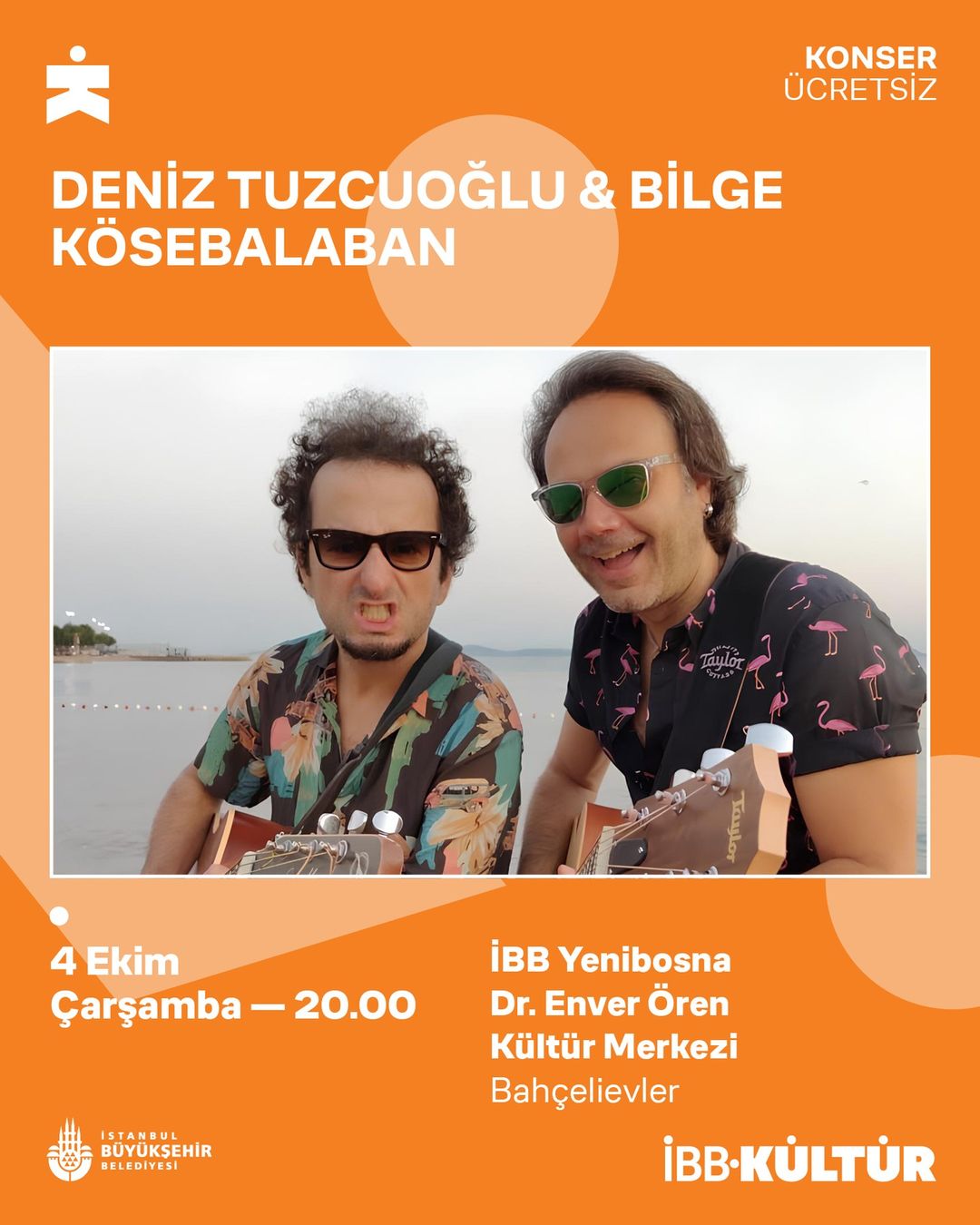 İBB Yenibosna Dr. Enver Ören Kültür Merkezi - Deniz Tuzcuoğlu& Bilge Kösebalaban Konseri
