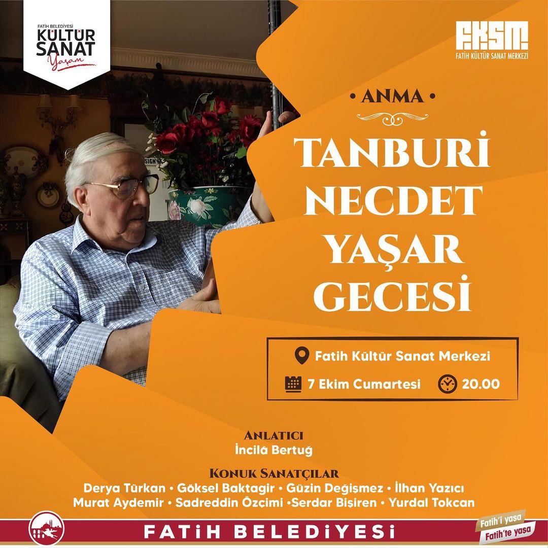 Fatih Belediyesi - Tanburi Necdet Yaşar Gecesi