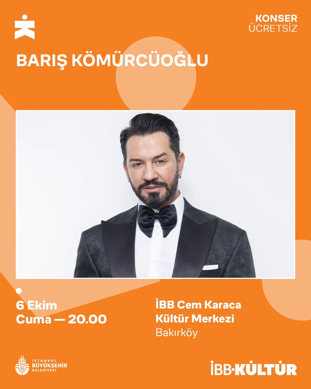 İBB Cem Karaca Kültür Merkezi - Barış Kömürcüoğlu Konseri 