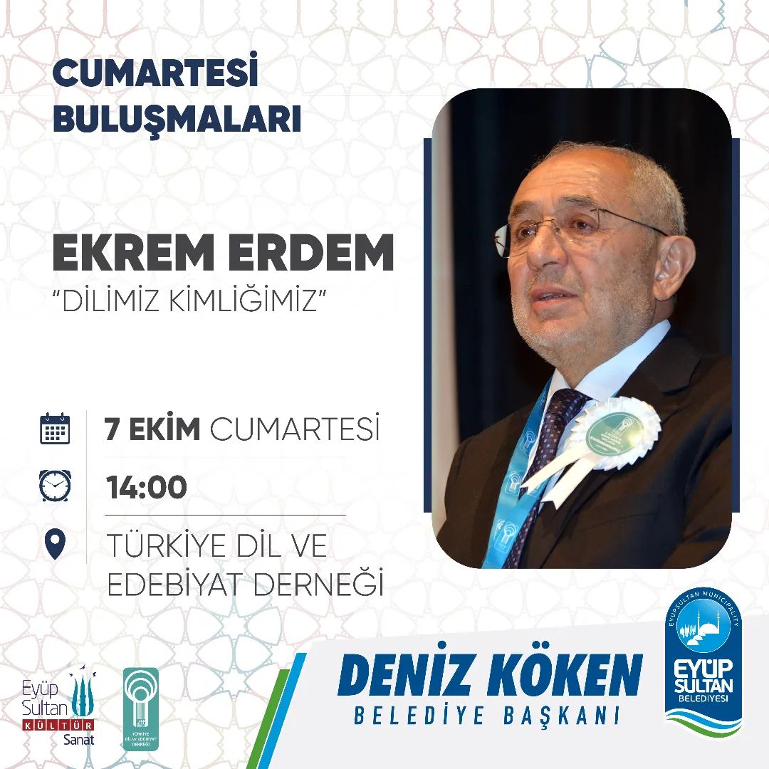 Eyüpsultan Belediyesi - Ekrem Erdem ile Cumartesi Buluşmaları