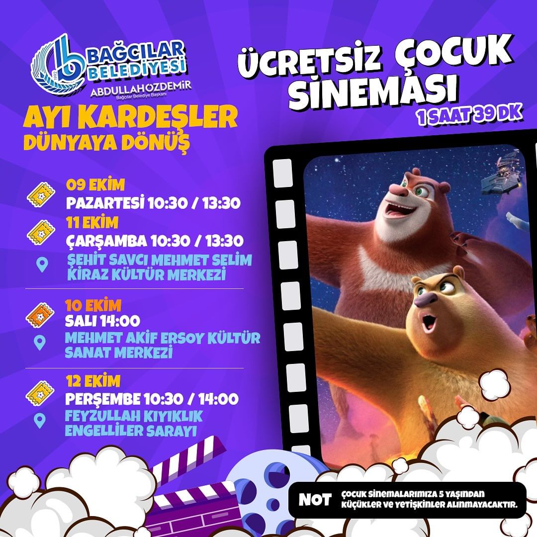 Bağcılar Belediyesi - 'Ayı KArdeşler' Çocuk Sineması 🎥🎭
