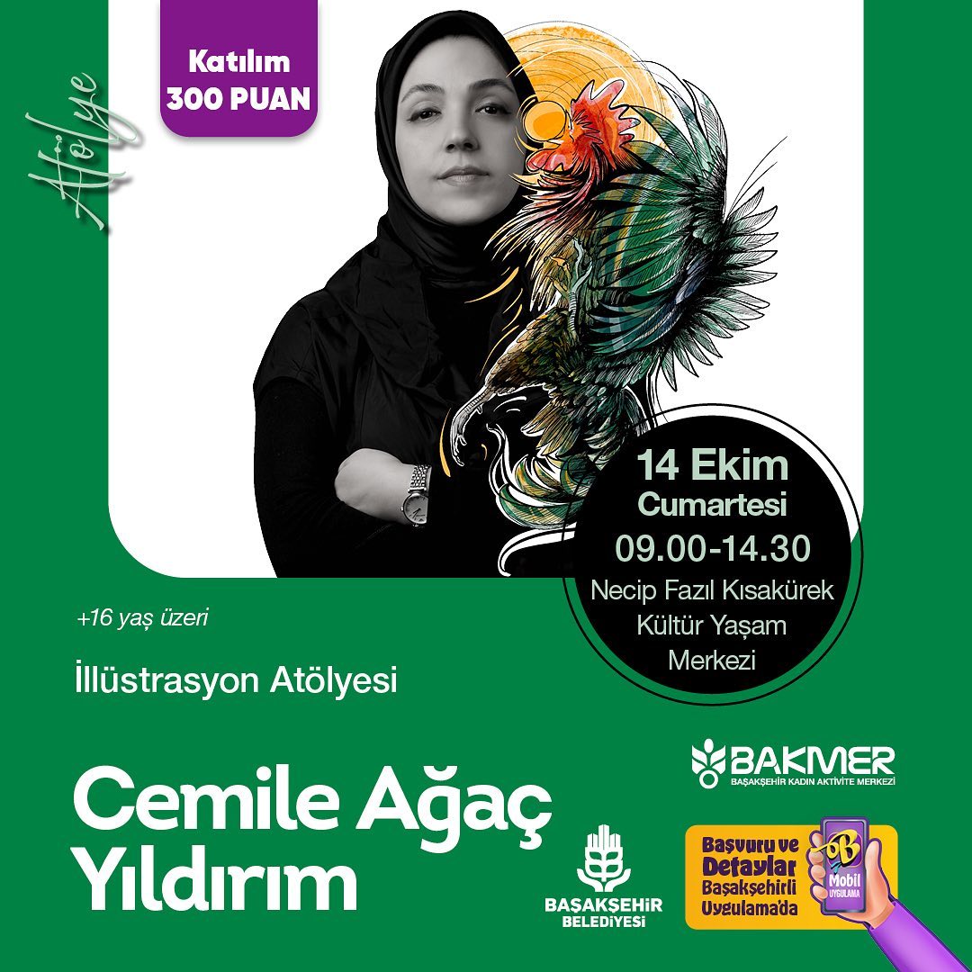 Başakşehir Belediyesi - Cemile Ağaç Yıldırım ile İllüstrasyon Atölyesi