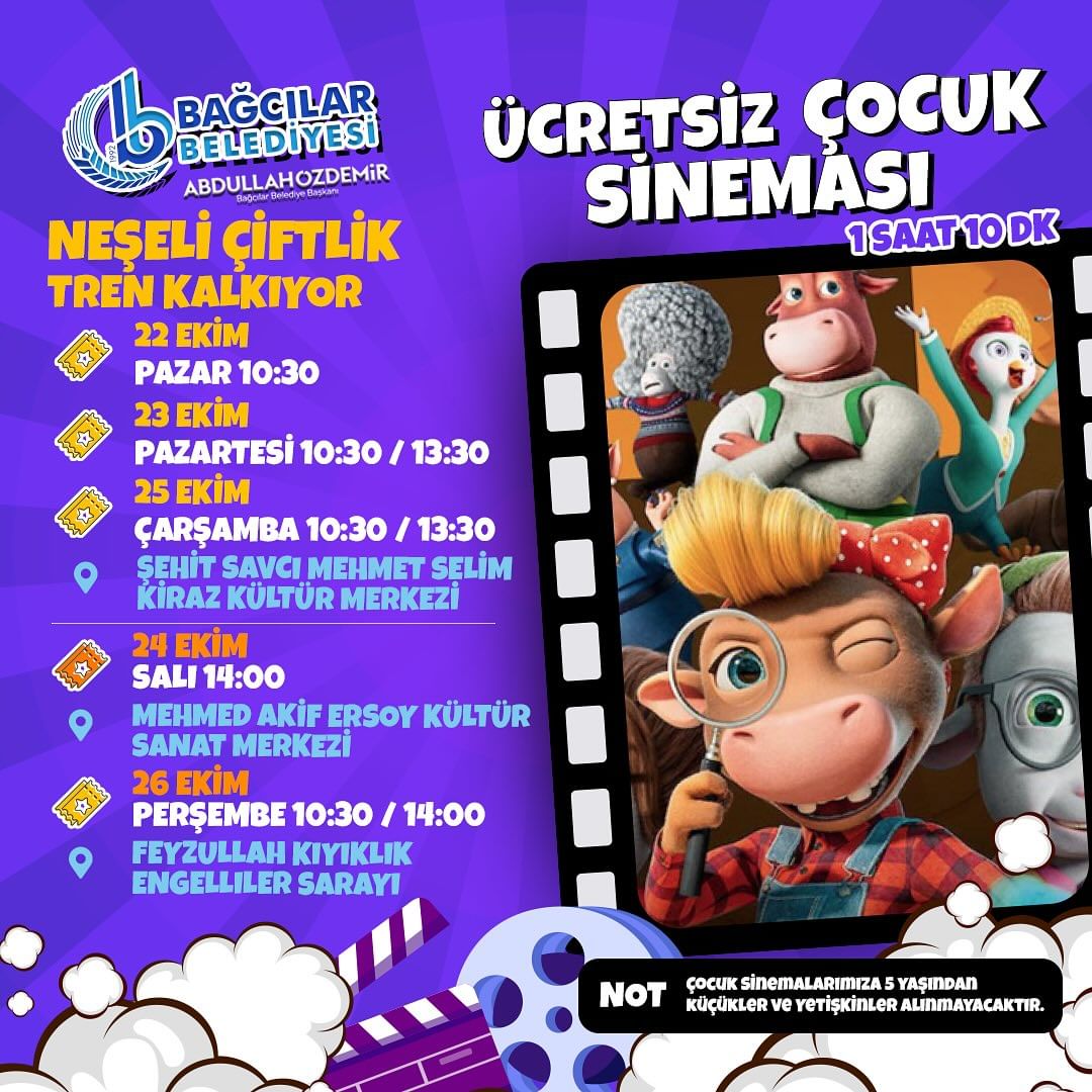 Bağcılar Belediyesi - 'Neşeli Çiftlik' Çocuk Sineması 🎥🎭