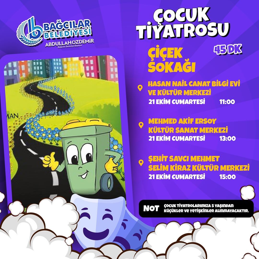 Bağcılar Belediyesi - 'Çiçek Sokağı' Çocuk Tiyatrosu 🎥🎭