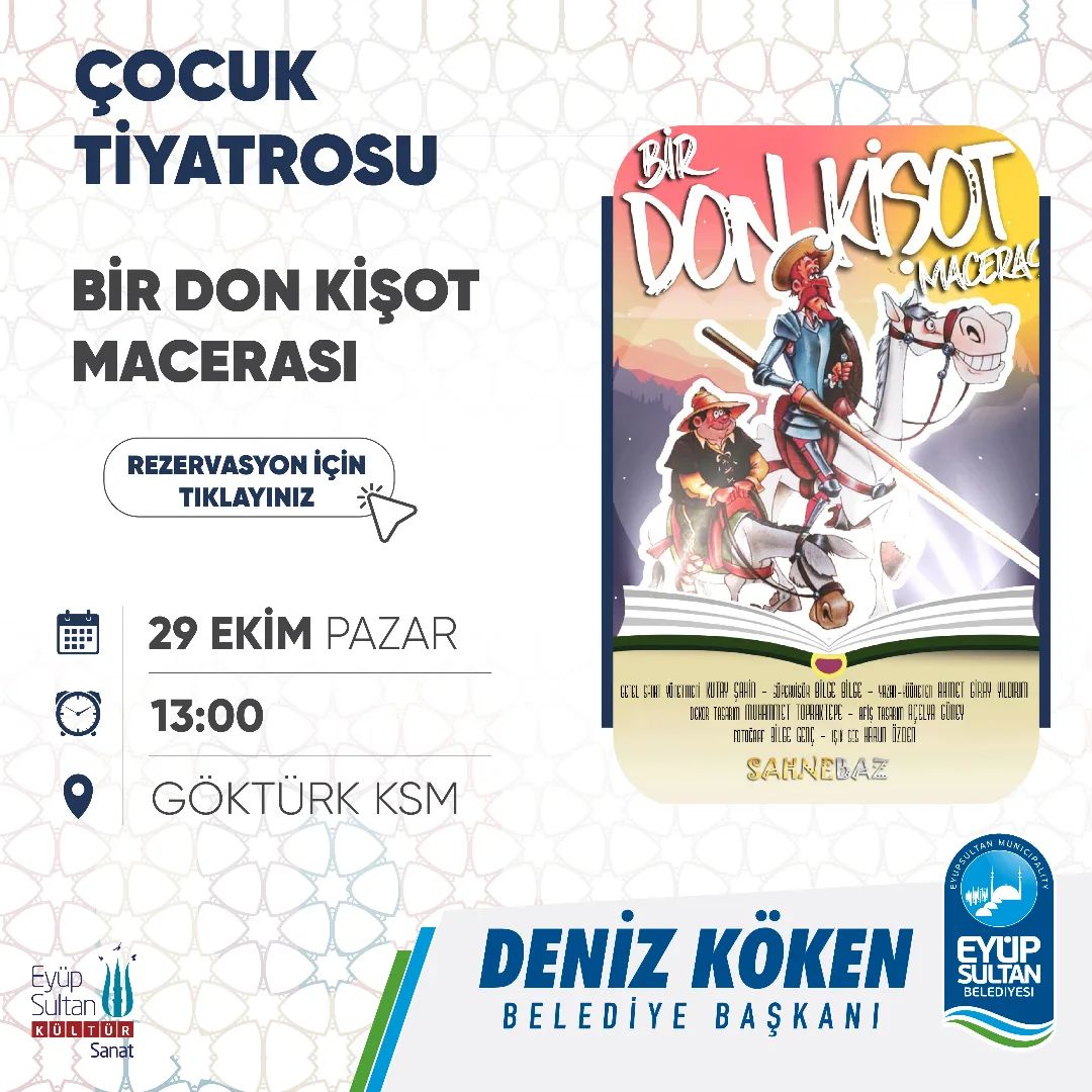 Eyüpsultan Belediyesi - Bir Don Kişot Macerası, Çocuk Tiyatrosu